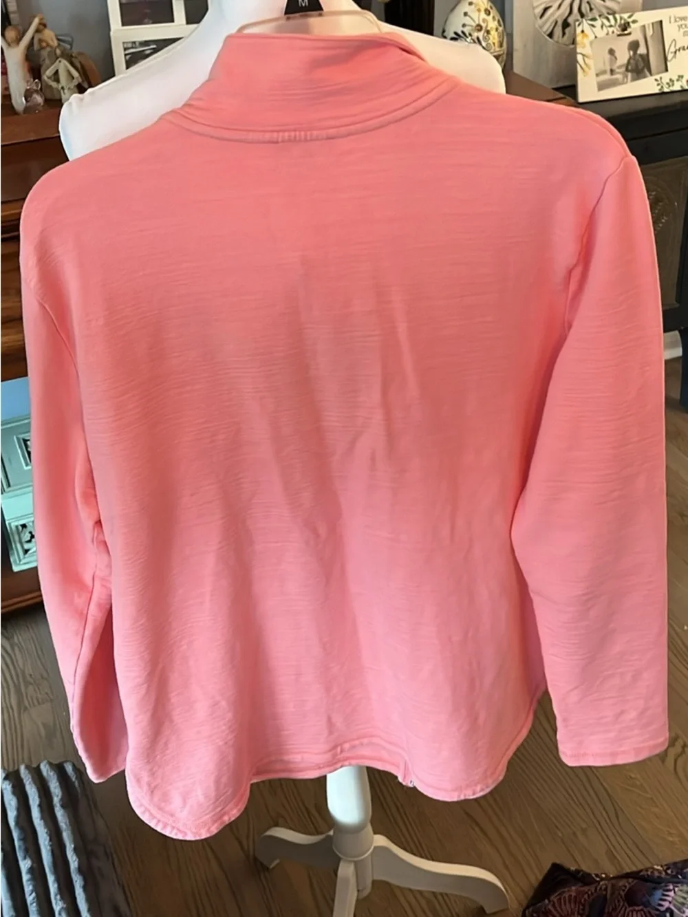 Talbots Pink Full-Zip Utility Jacket - Picture 3 of 6